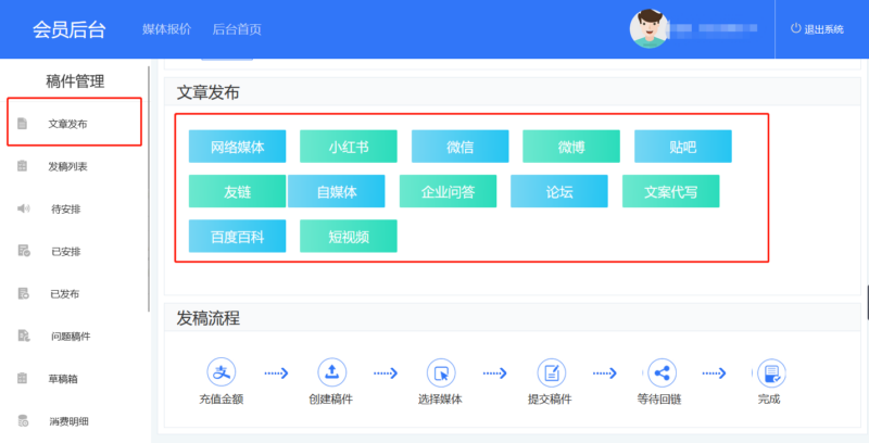 腾博官网发稿平台工具使用手册插图5