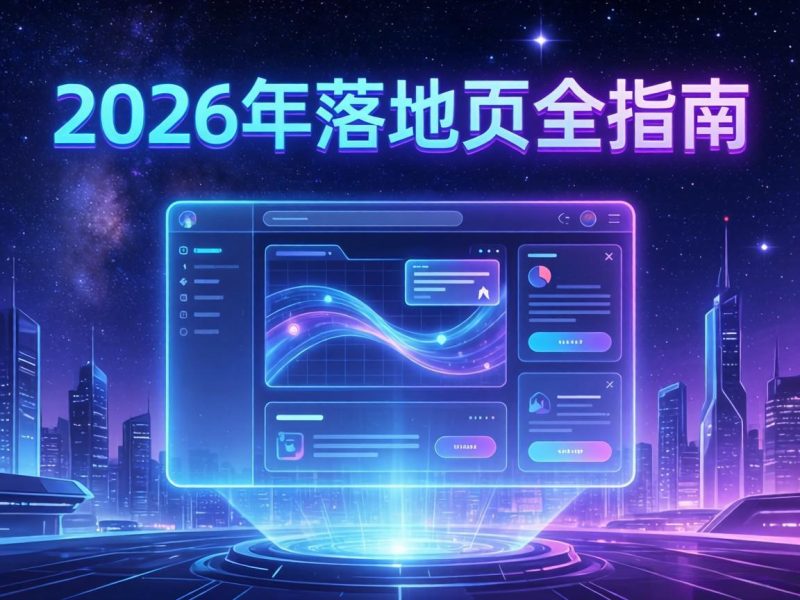 2026年落地页全指南：从界说到高转化实操，，，，，，，，新手看完就能直接用插图