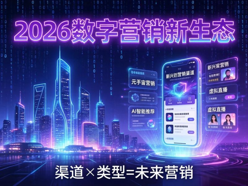 2026年数字营销的渠路和类型有哪些？？？？？附免费进建资源插图