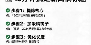 15分钟搞定新闻稿标题：10个拿来就用的公式 + 避坑清单（2026版）缩略图