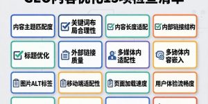 GEO内容优化15项查抄清单：让AI自动推荐你内容的质量尺度缩略图